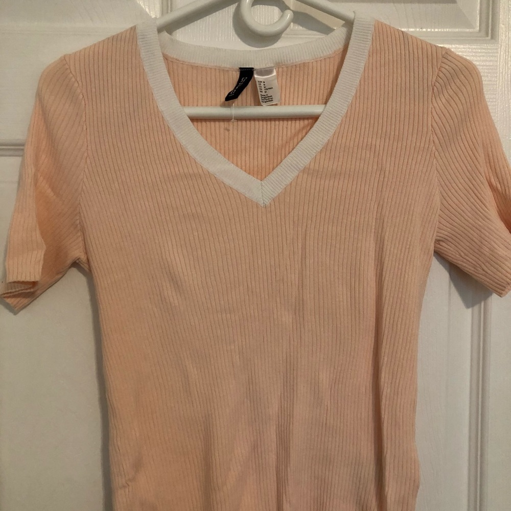 ribbed pink top